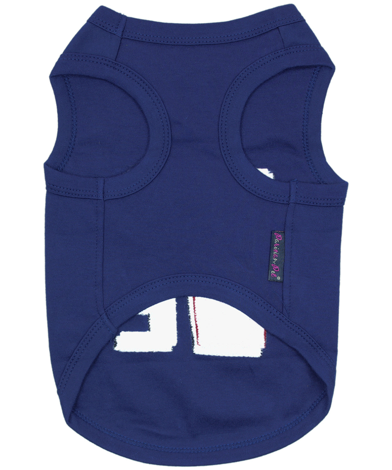 Parisian Pet Love USA Patriotic Dog Shirt  Embroidered Pet Apparel for Dogs & Cats, Navy Blue-Valentines Day