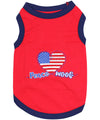 Parisian Pet Peace Love Woof Fun Slogan Dog T-Shirt
