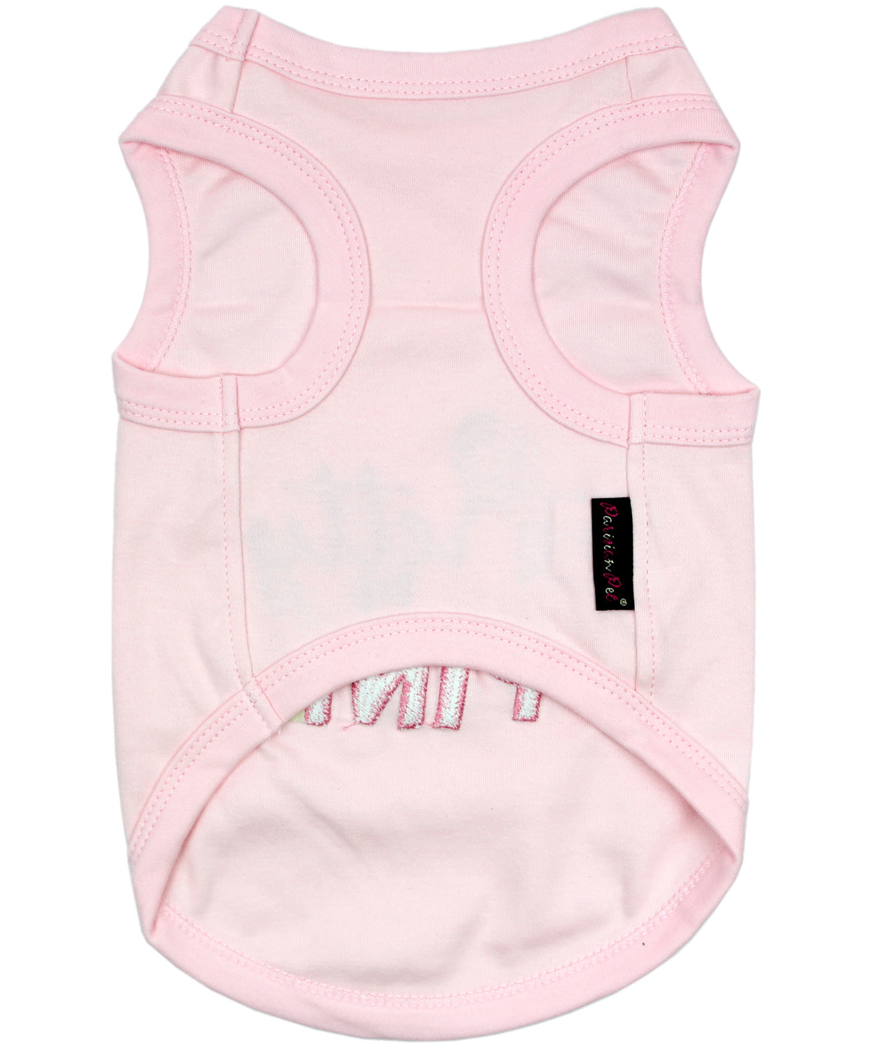 Parisian Pet Pretty in Pink Fashionable Pink Pet T-Shirt  Comfortable Embroidered Dog Wear for All Occasions, Pink