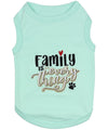 Parisian Pet Family is Everything Comfortable Dog T-Shirt-Light Blue