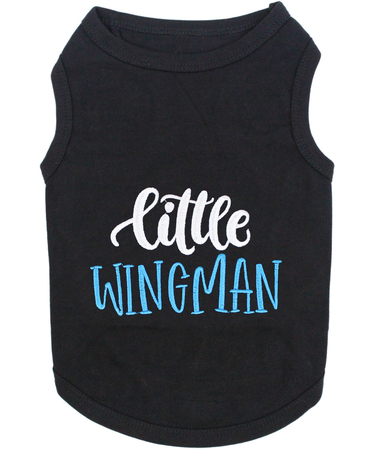 Parisian Pet Little Wingman Winged Dog T-Shirt-Black