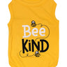 Parisian Pet Bee Kind Embroidered Dog Shirt - Trendy Pet Apparel, Yellow