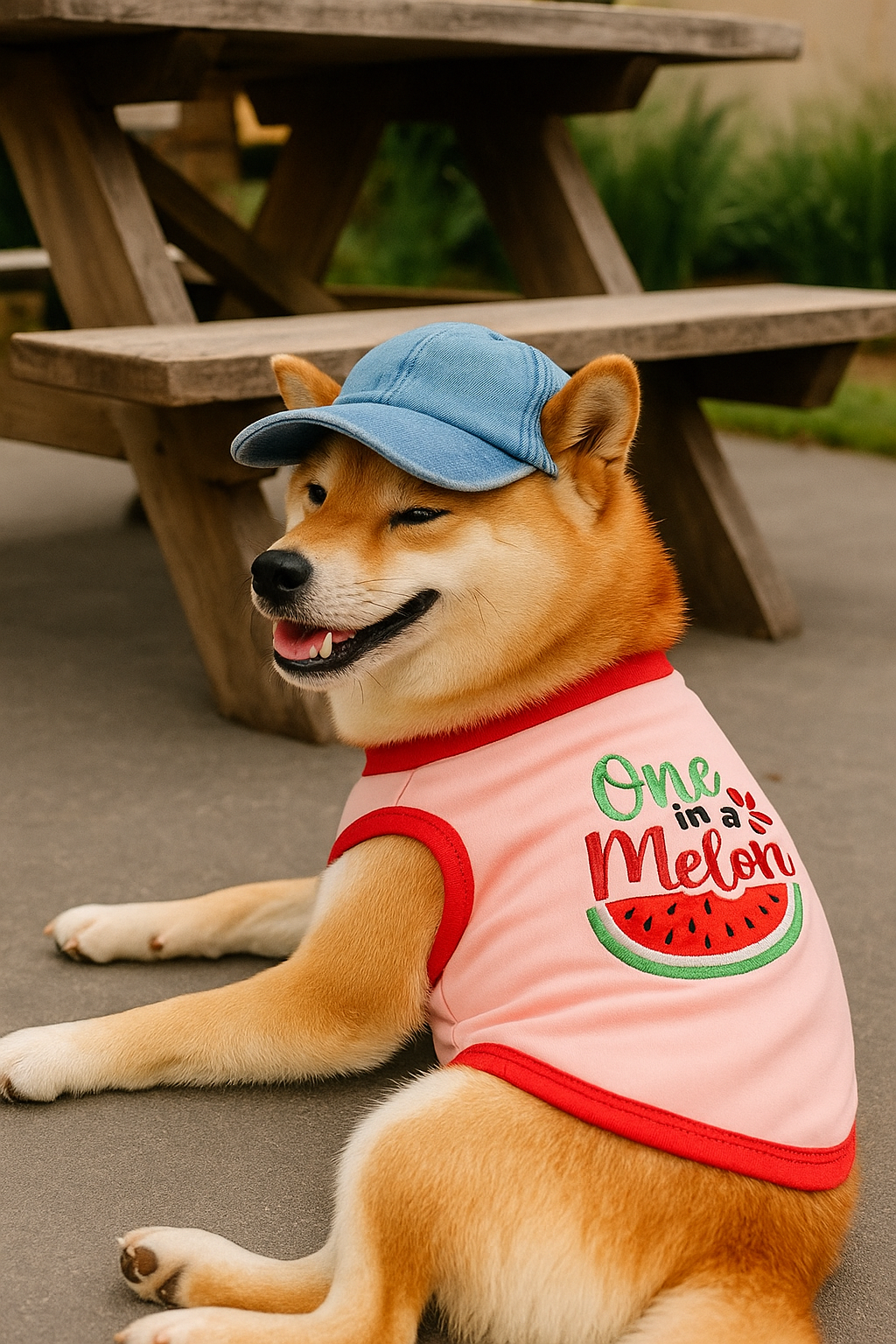 Parisian Pet One in a Melon Dog Shirt  Fun Summer Pet T-Shirt for Dogs & Cats, Pink