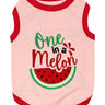 Parisian Pet One in a Melon Dog Shirt – Fun Summer Pet T-Shirt for Dogs & Cats, Pink