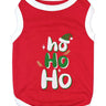 Parisian Pet Ho Ho Ho Pet Holiday Shirt - Christmas Dog Outfit, Red