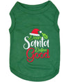Parisian Pet Dear Santa Define Good Dog Christmas T-Shirt-Green