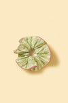 Picnic Bliss Floral Gingham Print Handmade Scrunchie