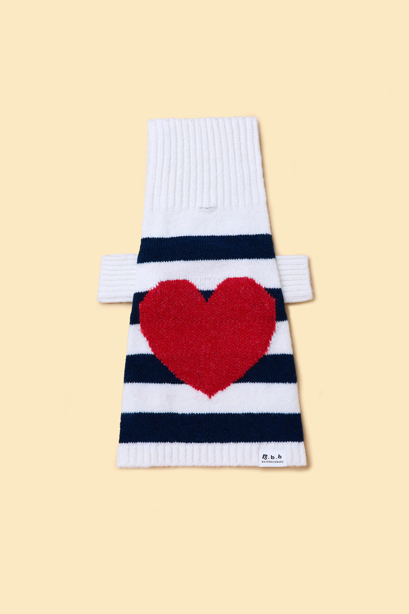 Sailor of My Heart Striped Turtleneck Sweater - HT Animal Supply