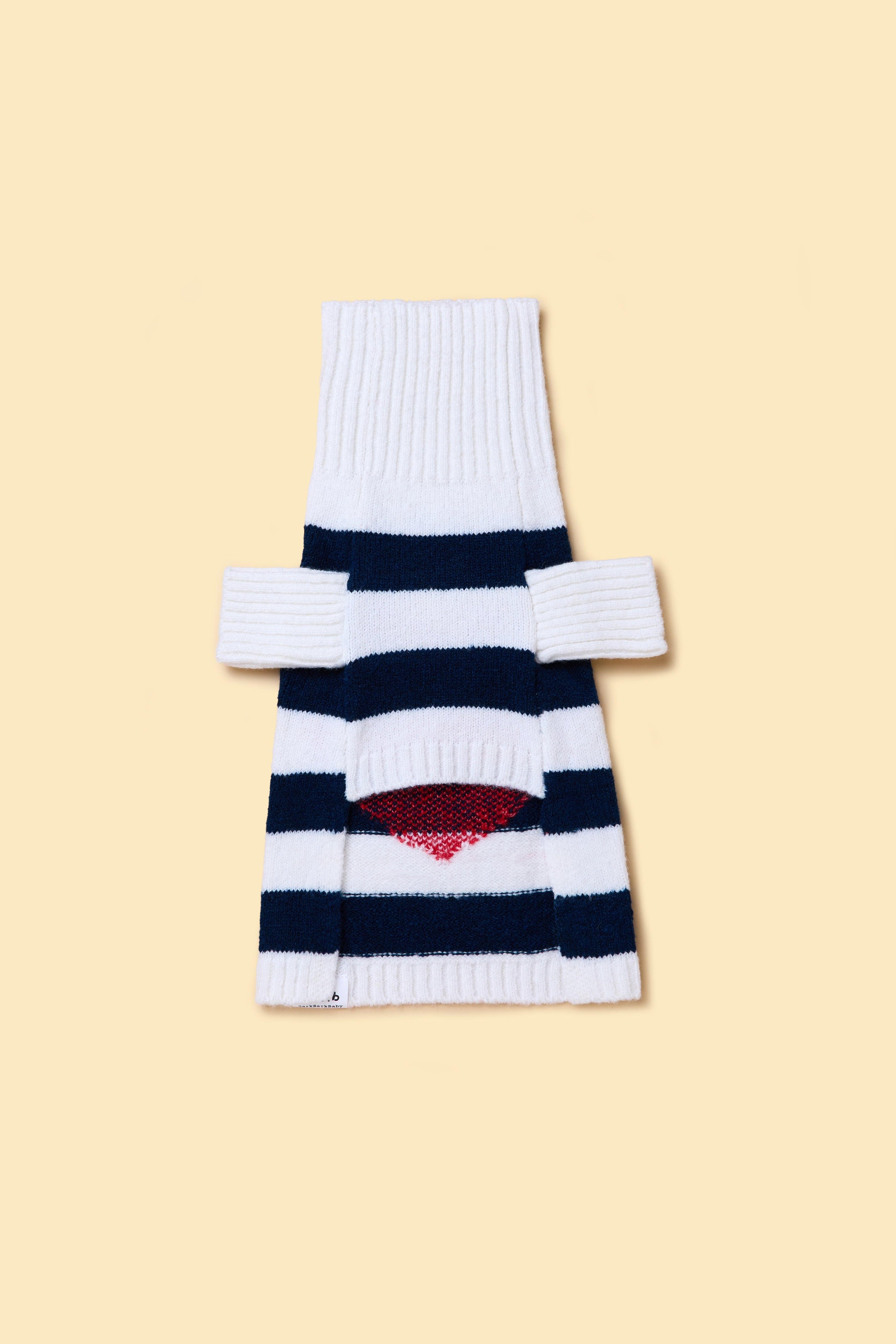 Sailor of My Heart Striped Turtleneck Sweater - HT Animal Supply