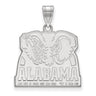 10k White Gold U. of Alabama Large Logo Pendant