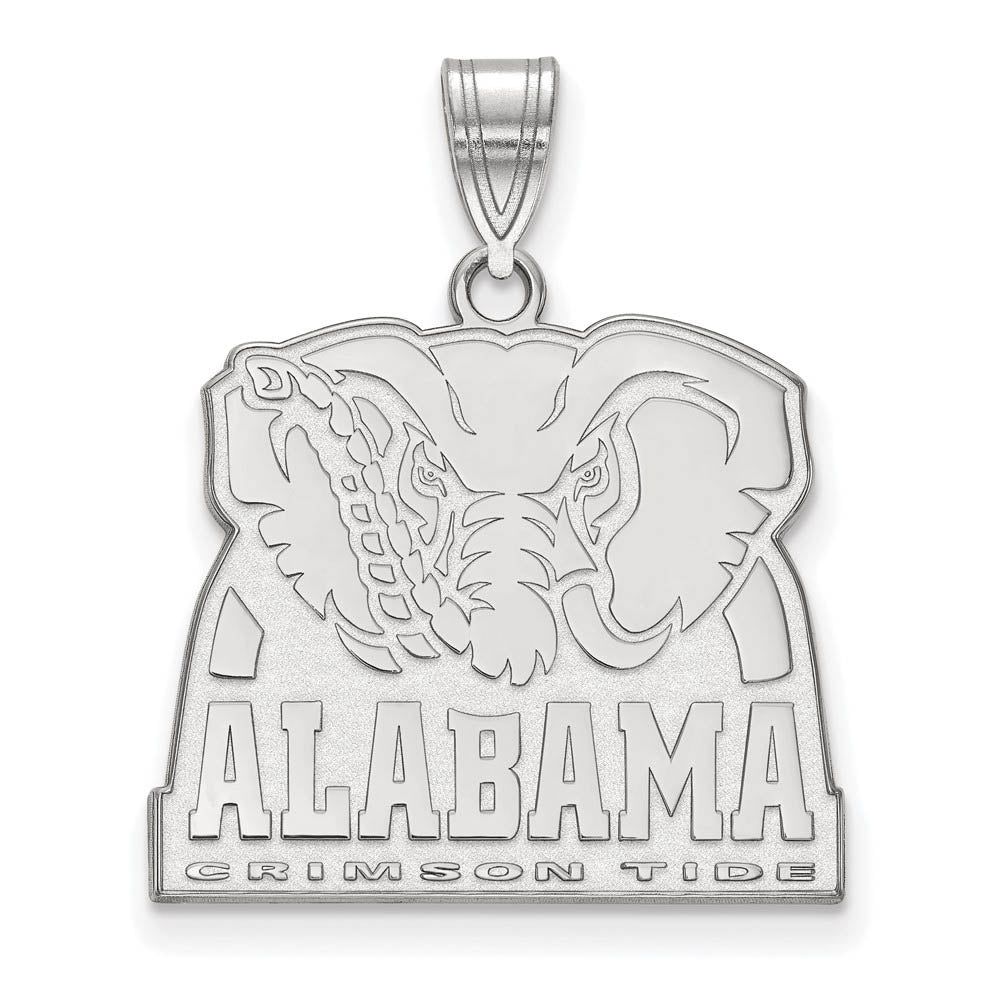 10k White Gold U. of Alabama Large Logo Pendant