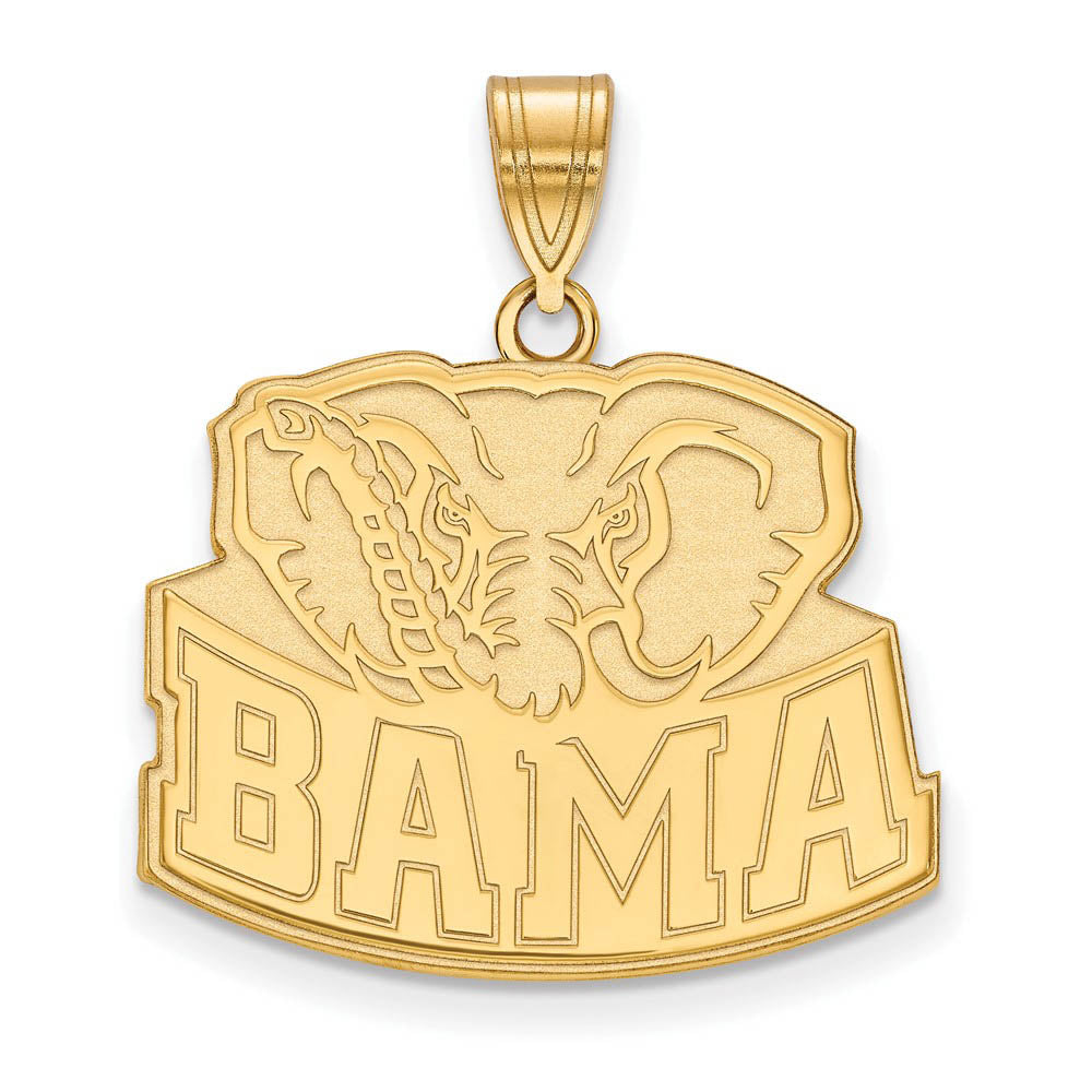10k Yellow Gold U. of Alabama Large BAMA Pendant