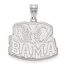 14k White Gold U. of Alabama Large BAMA Pendant