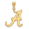 14k Yellow Gold U. of Alabama Large Initial A Pendant