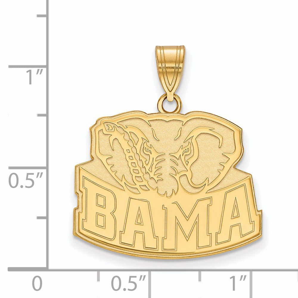 14k Yellow Gold U. of Alabama Large Pendant