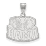 10k White Gold U. of Alabama Medium Pendant