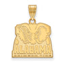 14k Gold Plated Silver U. of Alabama Medium Logo Pendant