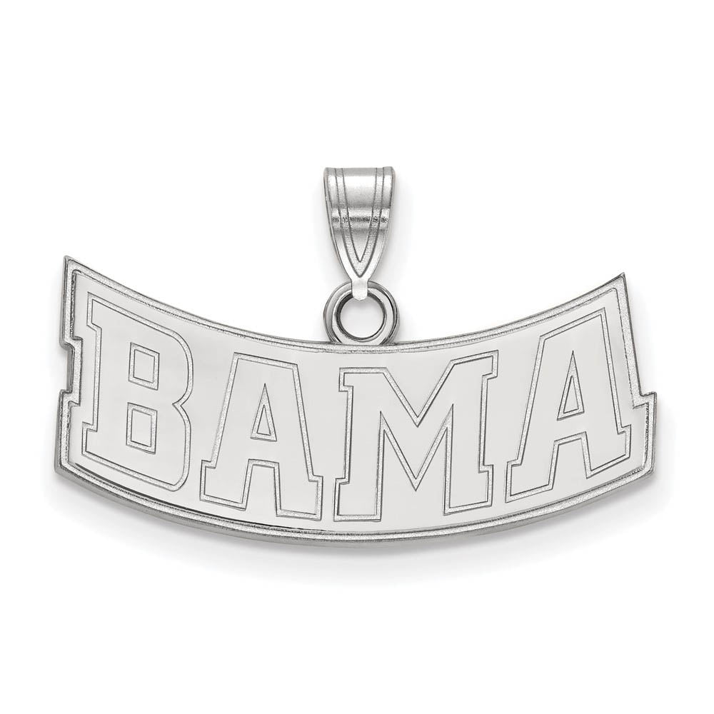 10k White Gold U. of Alabama Small BAMA Pendant