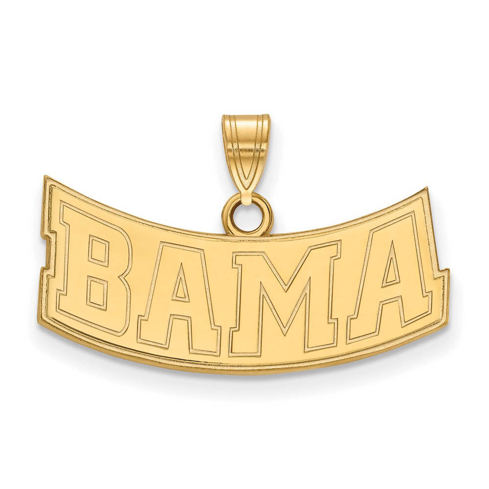 10k Yellow Gold U. of Alabama Small BAMA Pendant