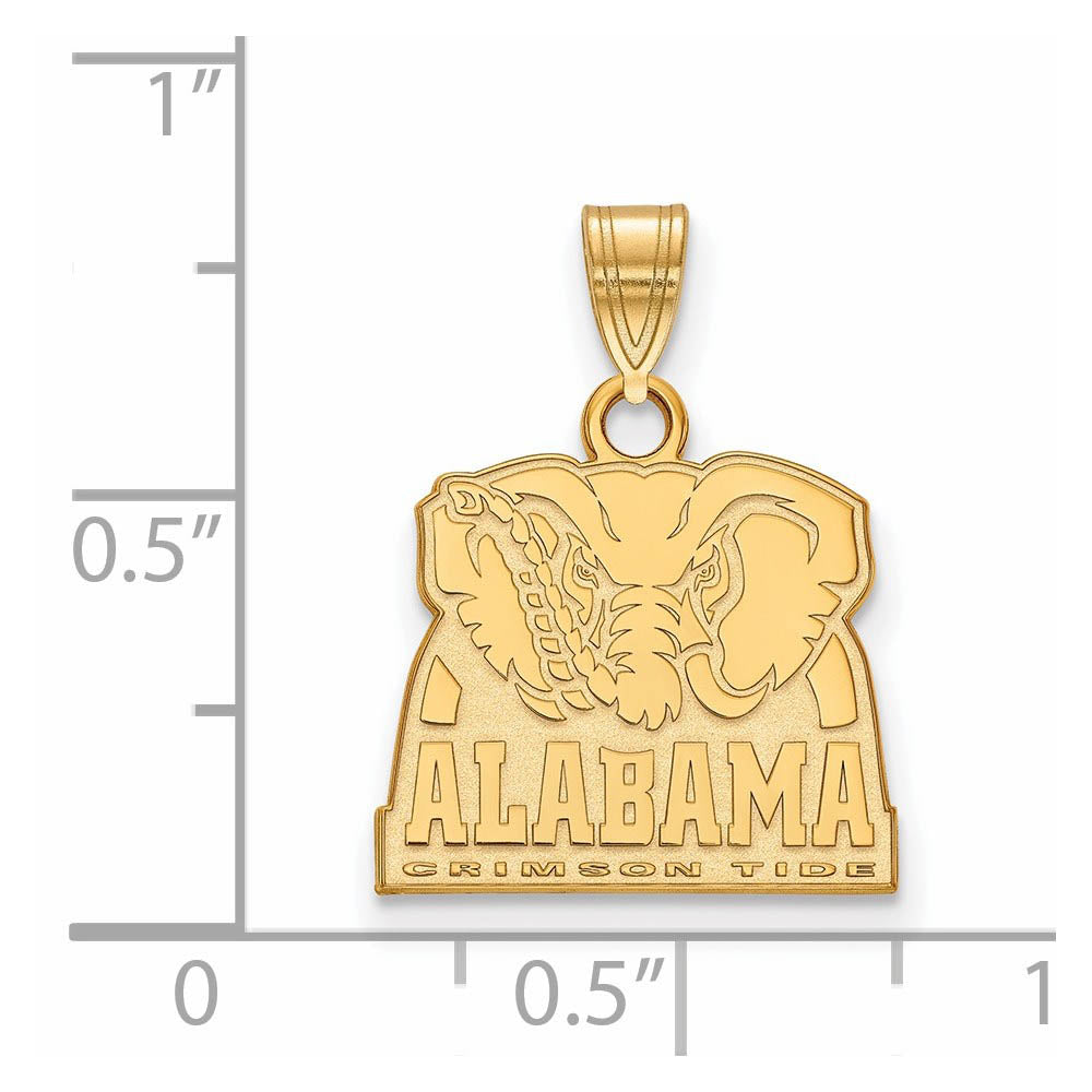 14k Yellow Gold U. of Alabama Small Logo Pendant