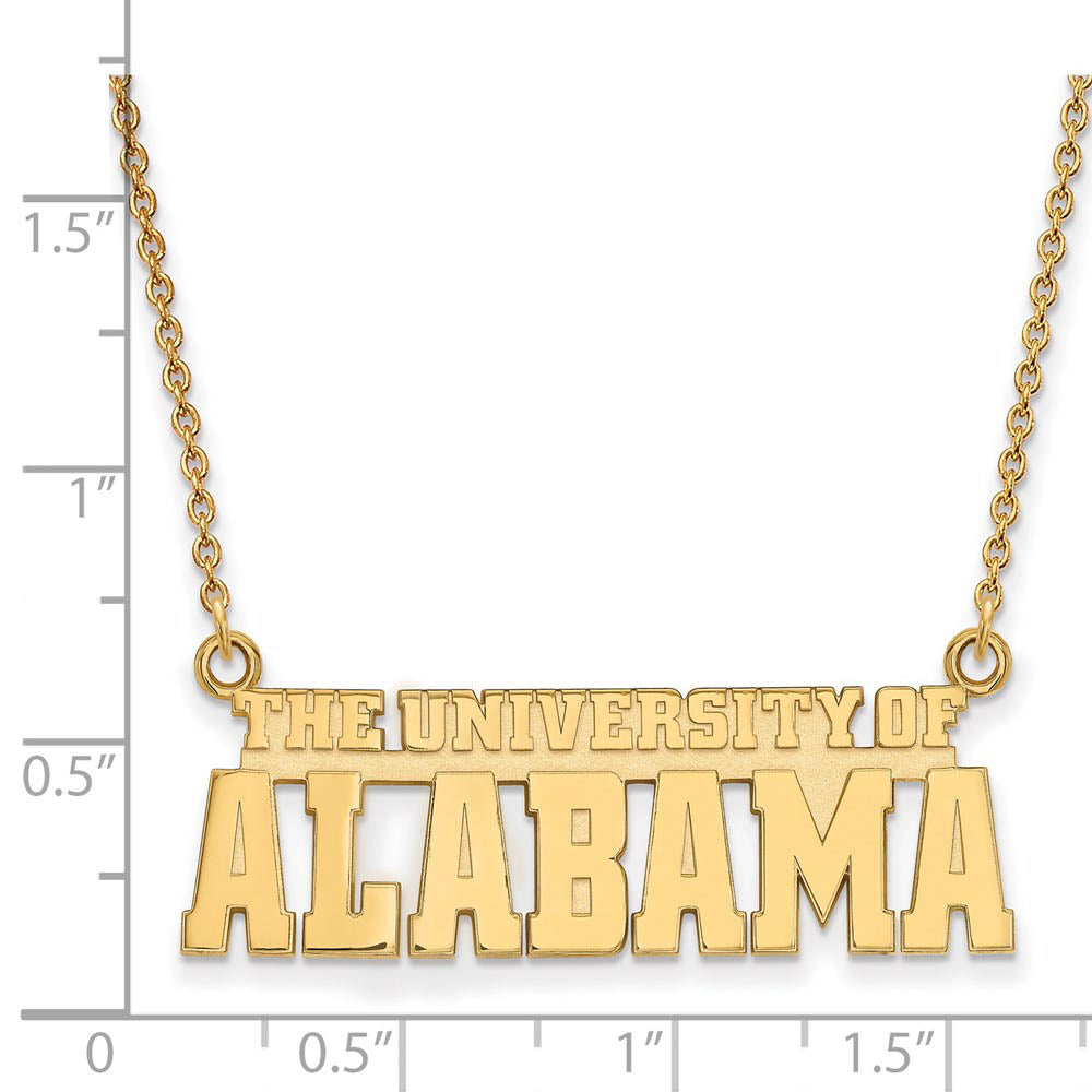 14k Yellow Gold U. of Alabama Small Necklace