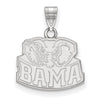 Sterling Silver U. of Alabama Small BAMA Logo Pendant