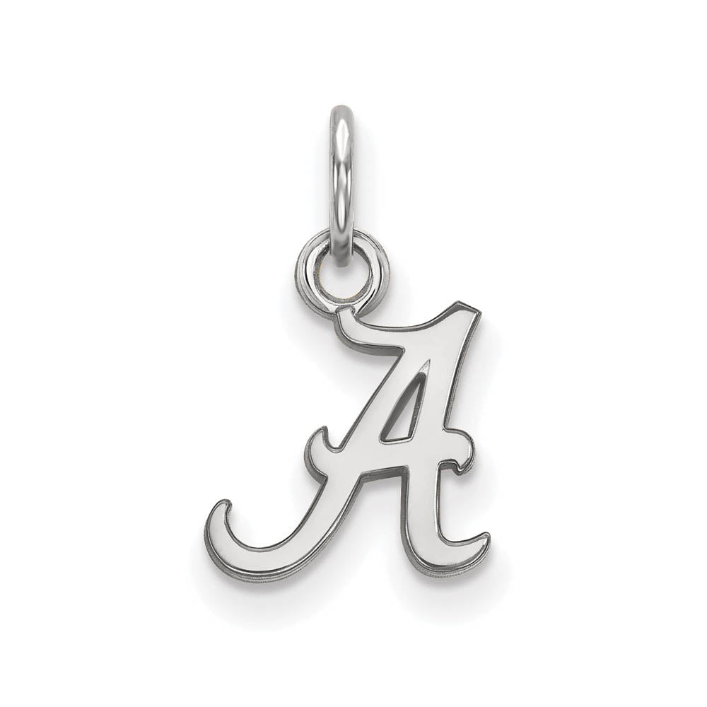 10k White Gold U. of Alabama XS (Tiny) Initial A Charm or Pendant