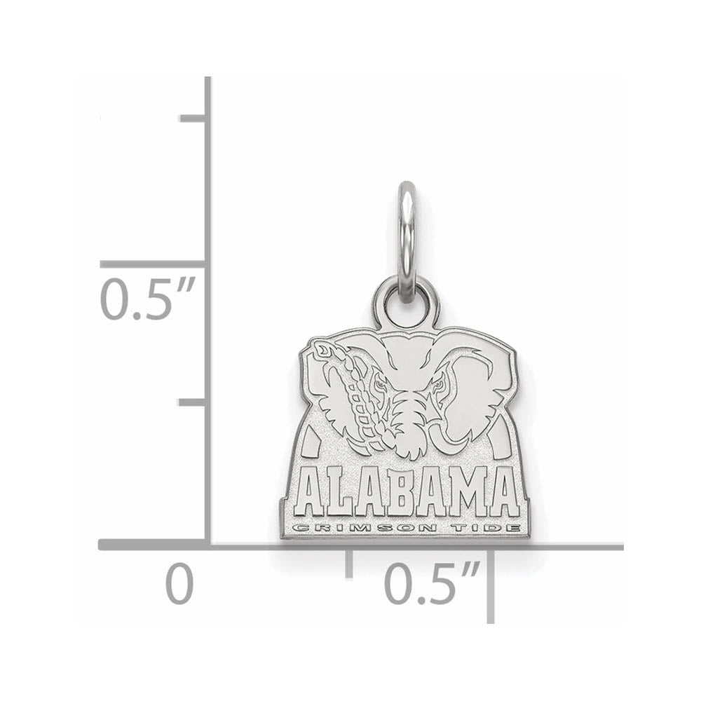 10k White Gold U. of Alabama XS (Tiny) Logo Charm or Pendant