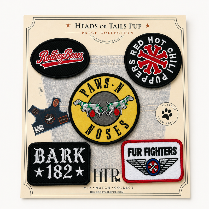 Heads or Tails Pup Ruff & Roll Mix & Match Harness Patches