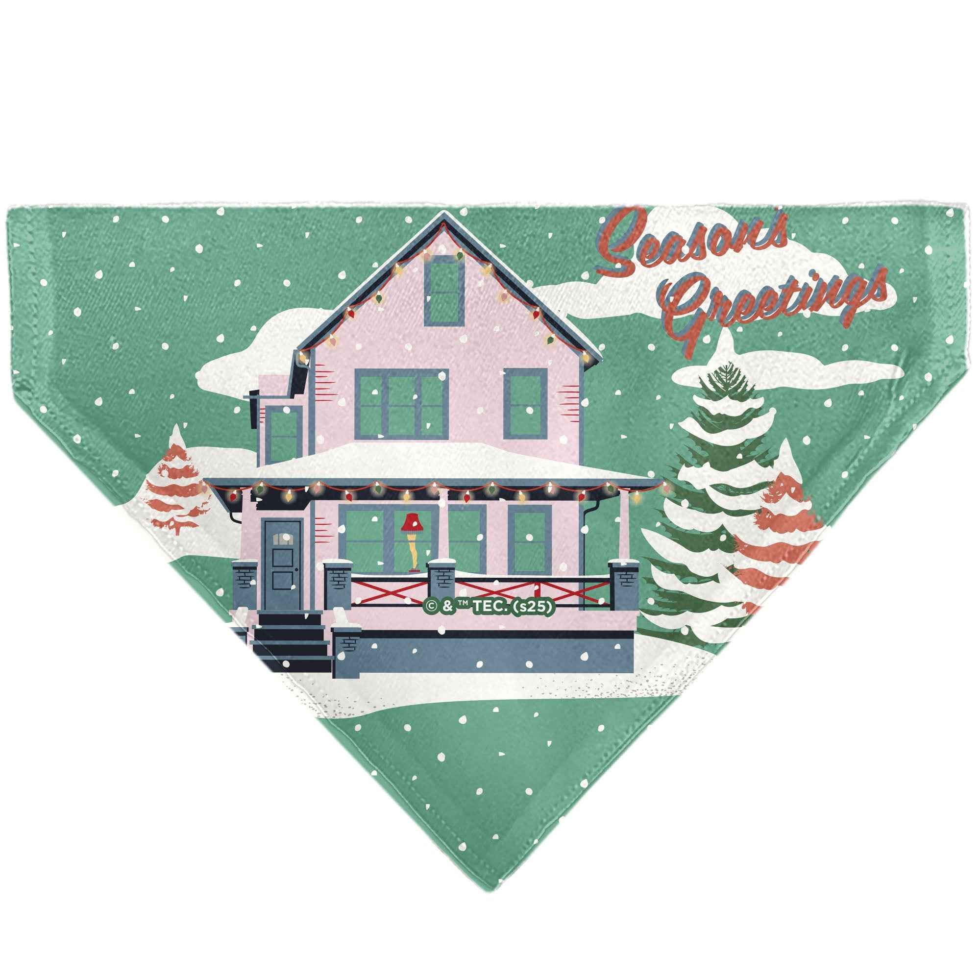 Buckle-Down A Christmas Story Easter Bunny Ralphie Pose and House Pastels Over-the-Collar Dog Bandana