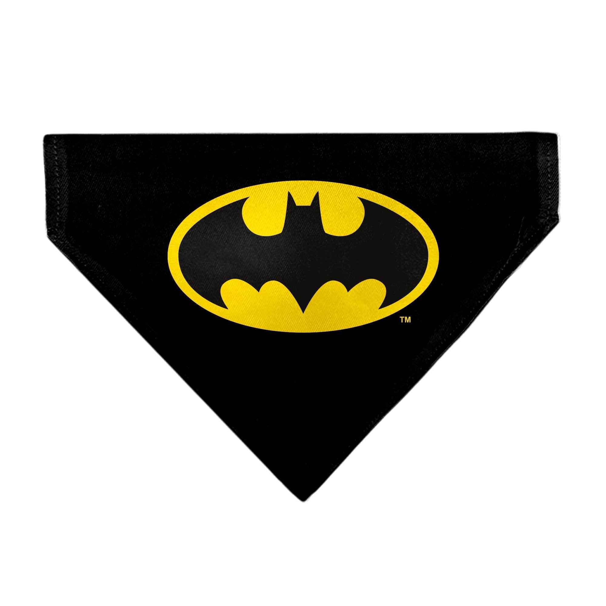 Pet Bandana - Batman Shield Logo Black/Yellow
