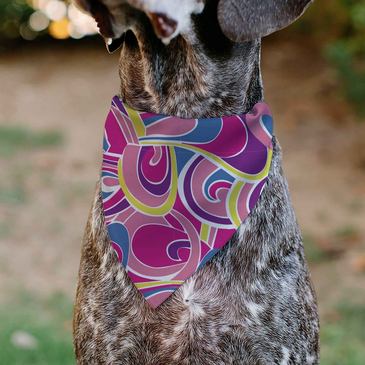 Pet Bandana - Barbie Swirl Pinks/Multi Color