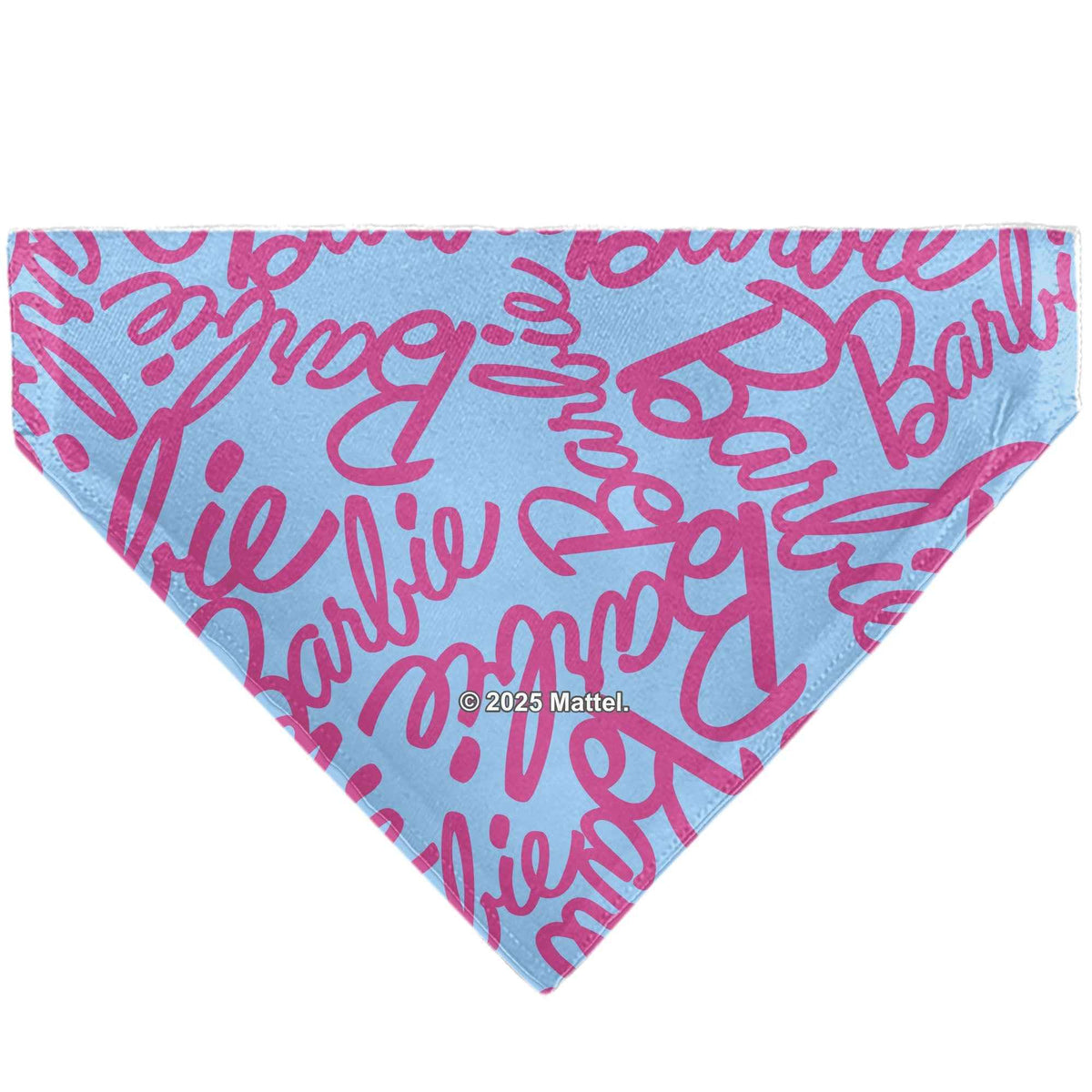 Pet Bandana - BARBIE Autograph Script Scattered Blue/Pink