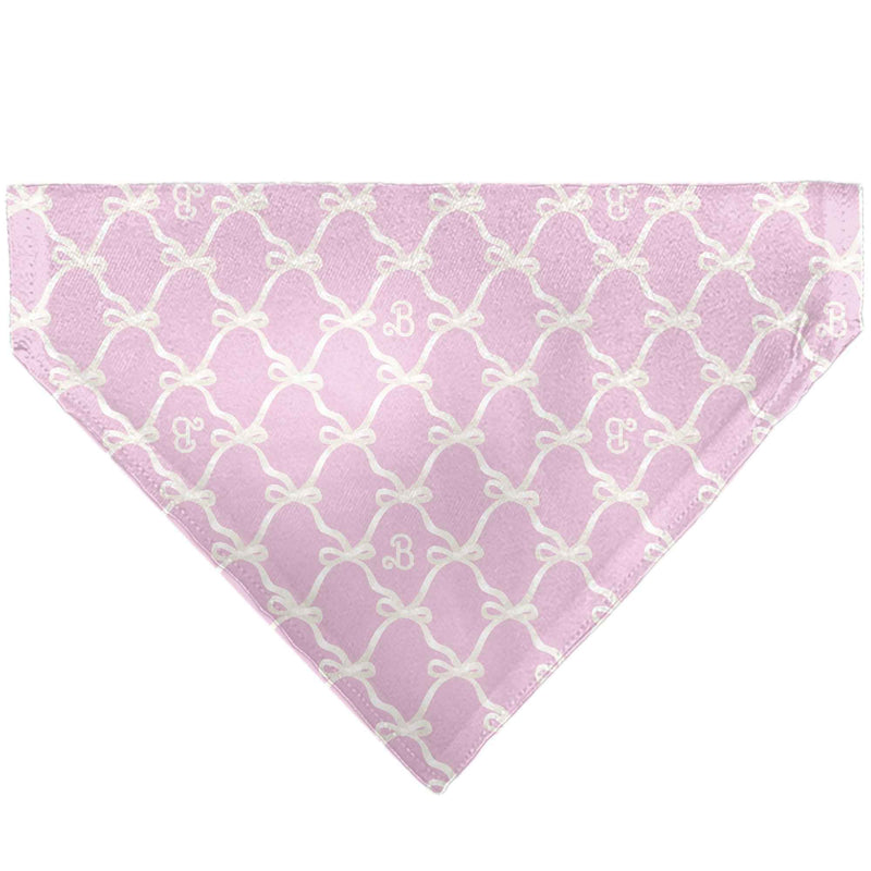 Pet Bandana - Barbie Bow and B Monogram Pink/White