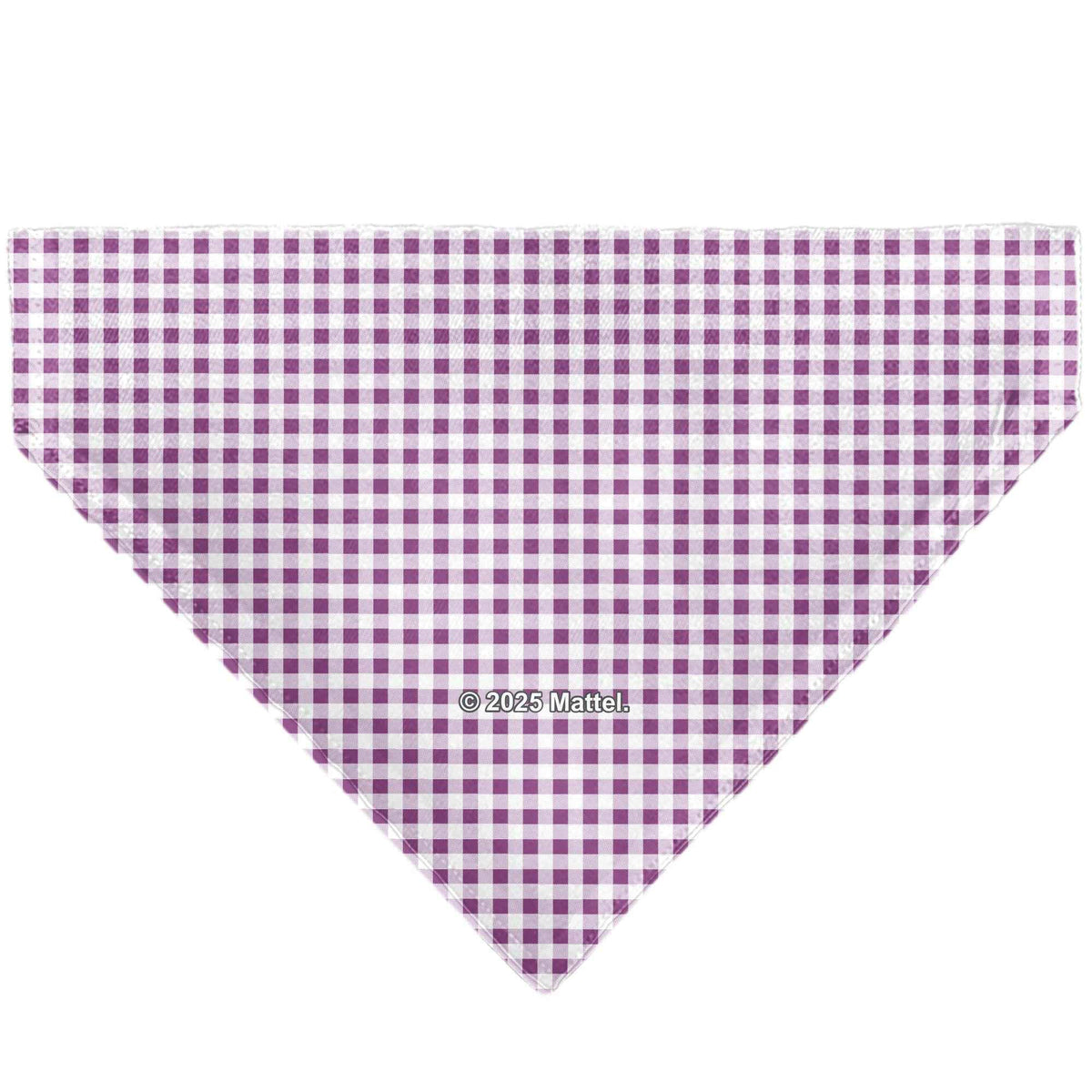 Pet Bandana - BARBIE Heart Text Logo Plaid Pinks