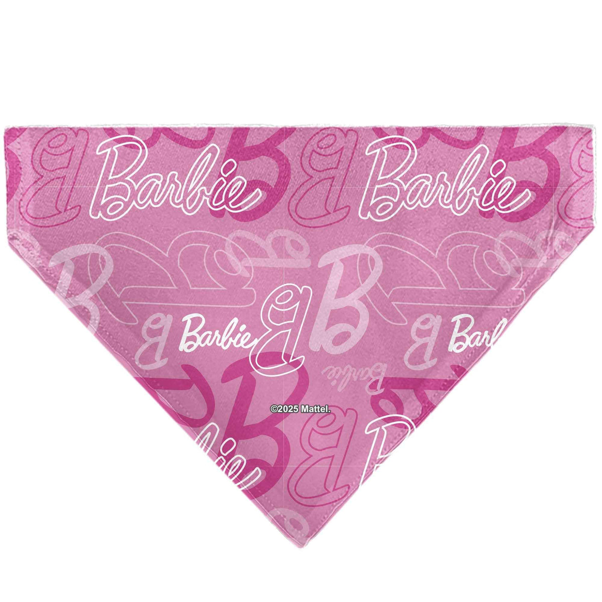 Pet Bandana - BARBIE Script and B Icon Collage Pinks/White