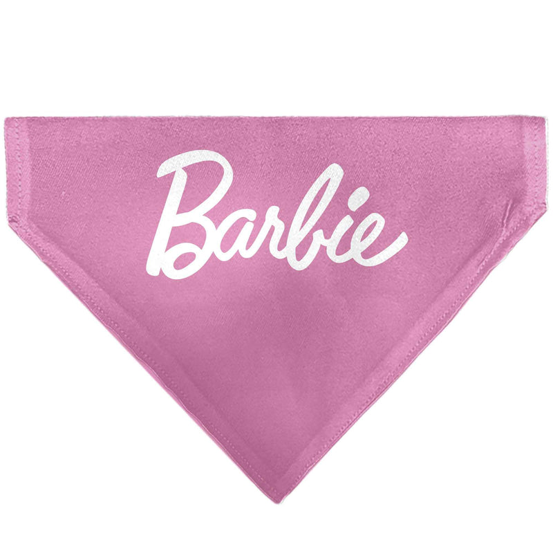Pet Bandana - BARBIE Script and B Icon Collage Pinks/White