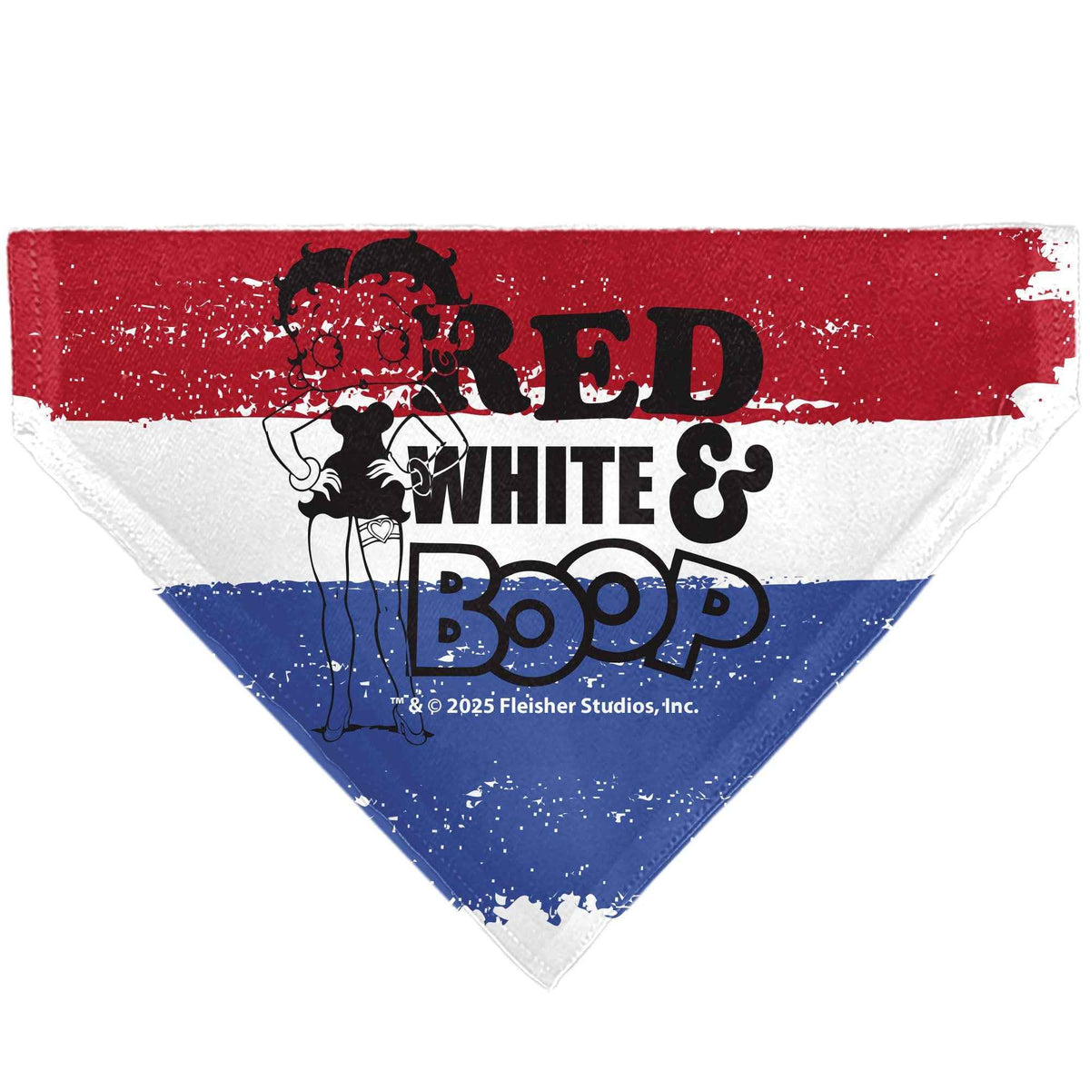 Pet Bandana - Betty Boop RED WHITE & BOOP Stripes Pose White/Red/Blue
