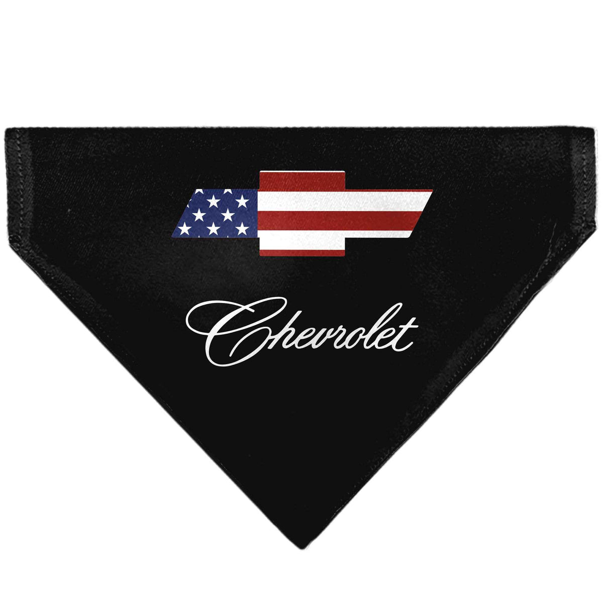 Pet Bandana - CHEVROLET Script and Americana Bowtie Black