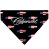 Pet Bandana - CHEVROLET Script and Americana Bowtie Repeat Black