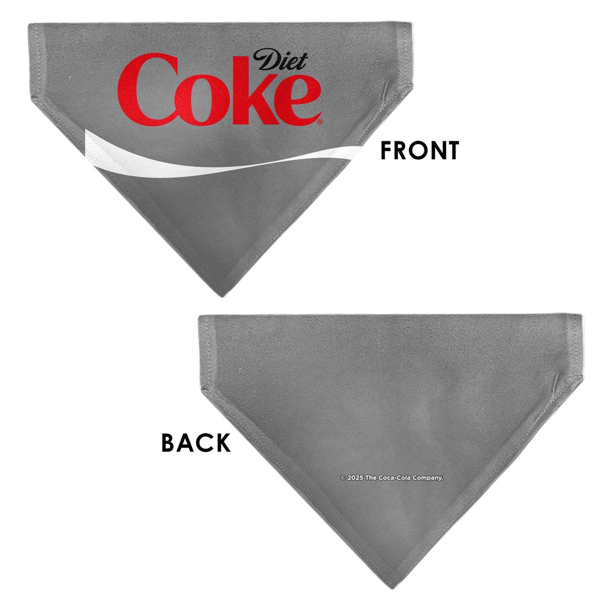 Pet Bandana - DIET COKE Logo Gray/Red/White