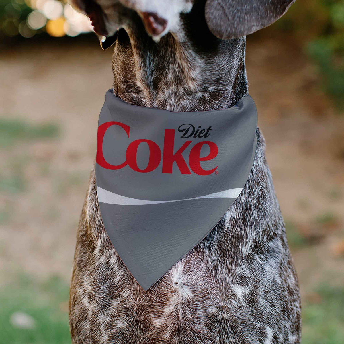 Pet Bandana - DIET COKE Logo Gray/Red/White
