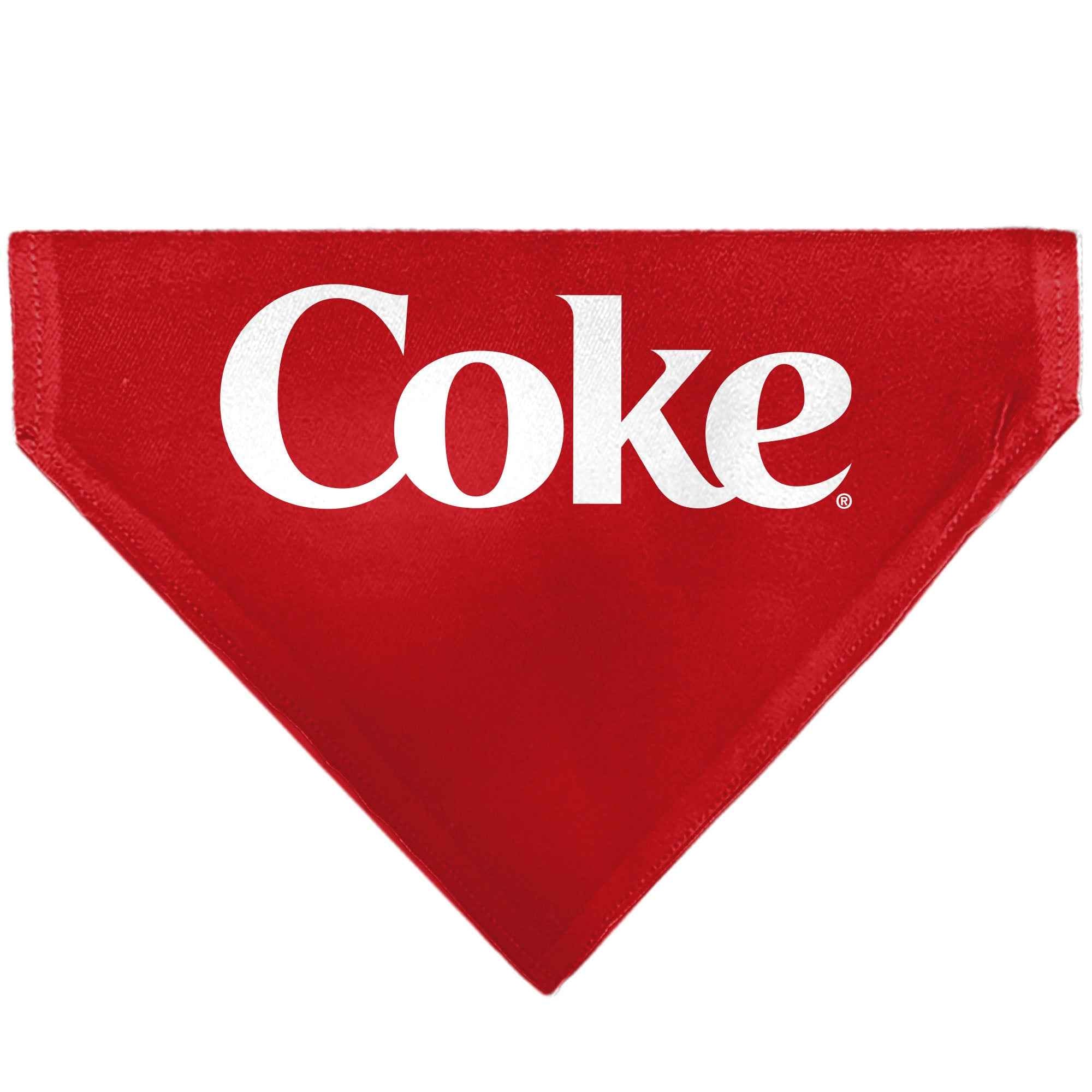Buckle-Down Coca-Cola COKE Logo Centered Red/White Over-the-Collar Dog Bandana