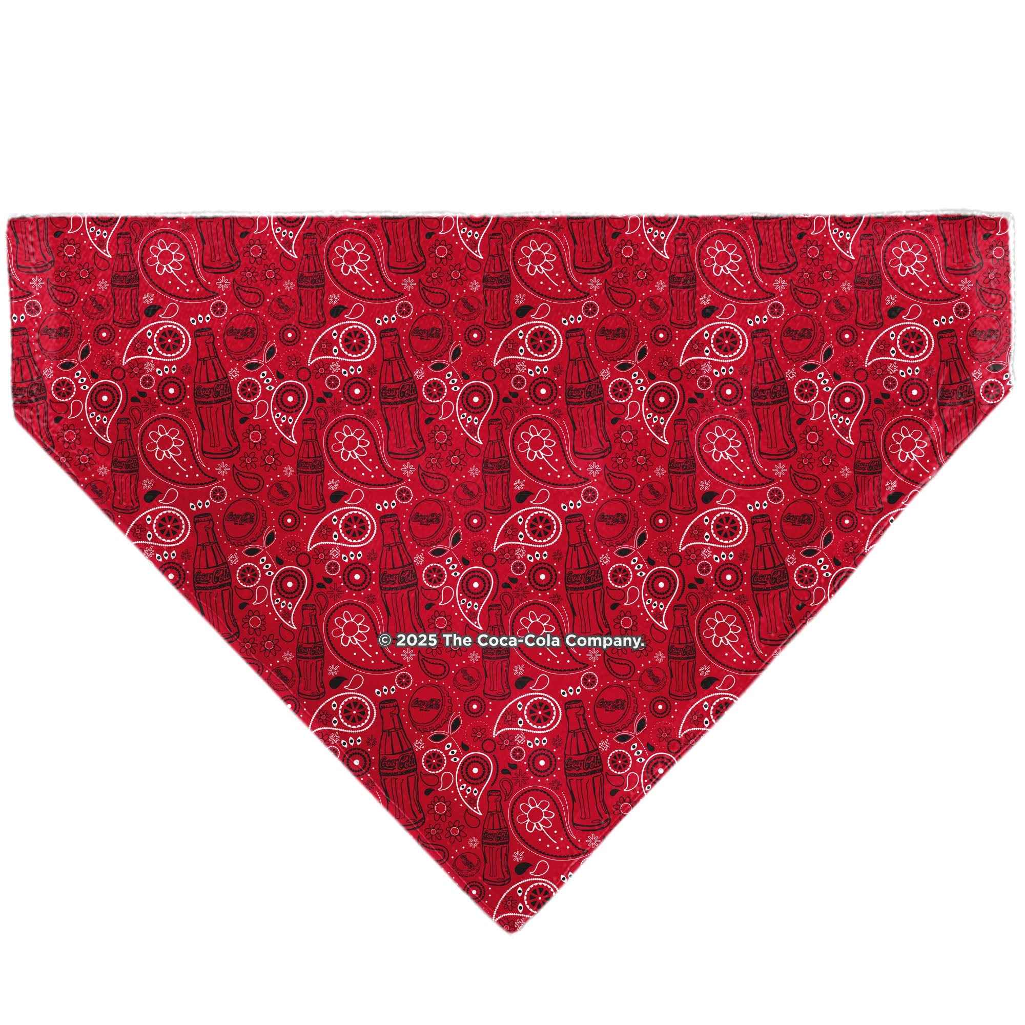 Buckle-Down Coca-Cola Icons Bandana Collage Red/Black/White Over-the-Collar Dog Bandana
