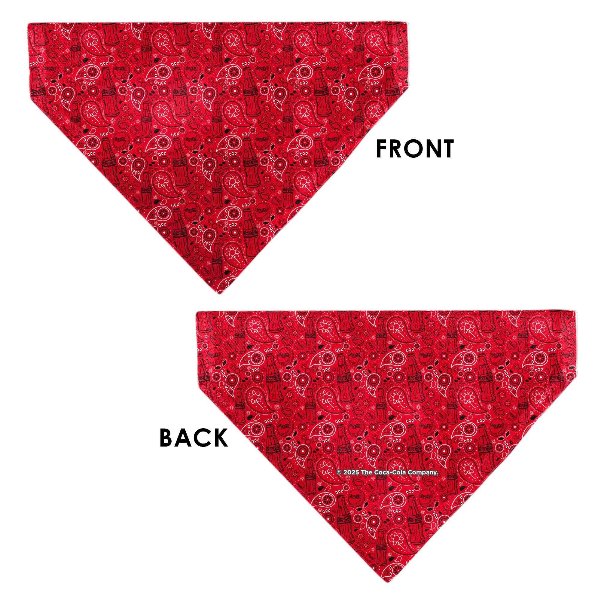 Buckle-Down Coca-Cola Icons Bandana Collage Red/Black/White Over-the-Collar Dog Bandana