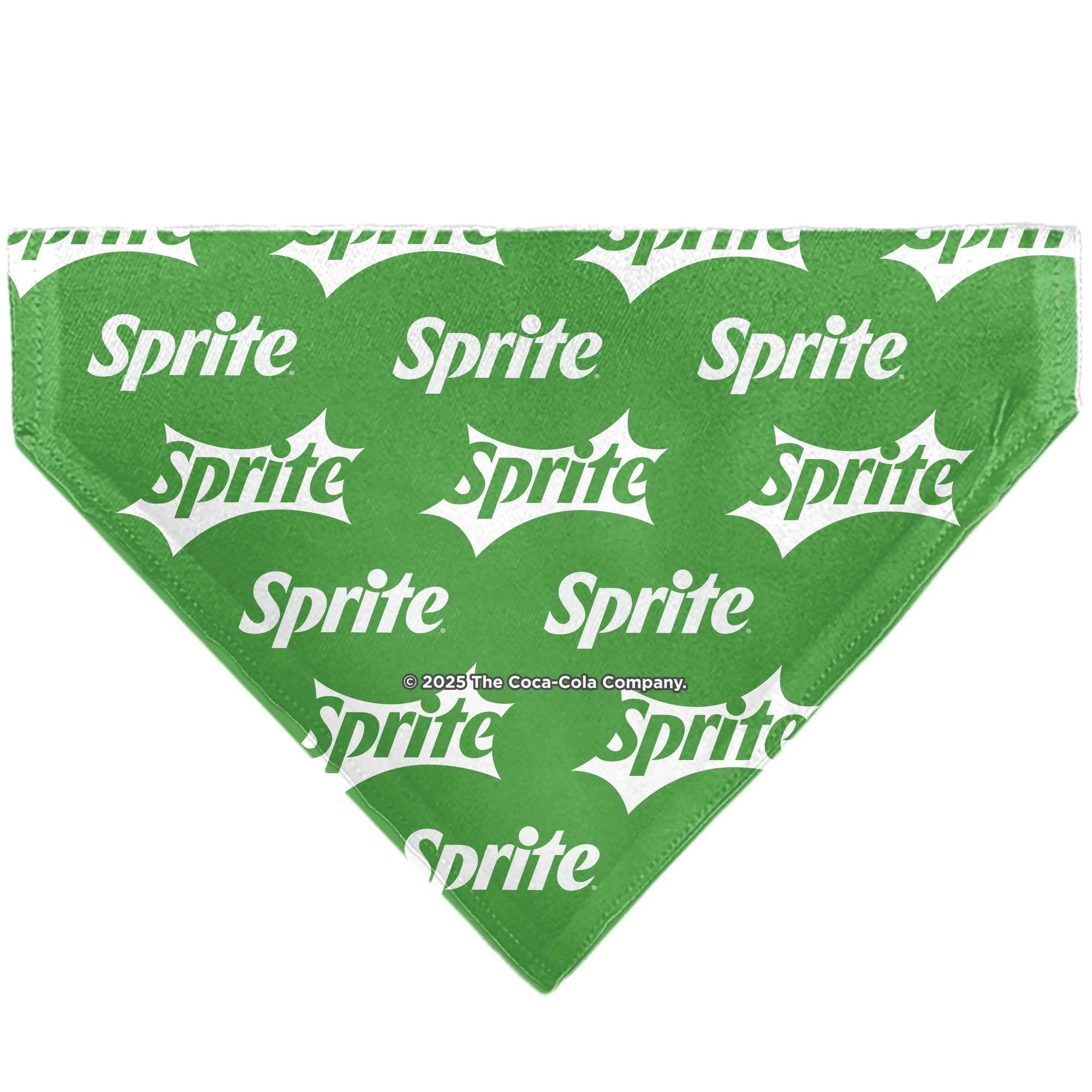 Buckle-Down Sprite Logo Repeat Green/White Over-the-Collar Dog Bandana