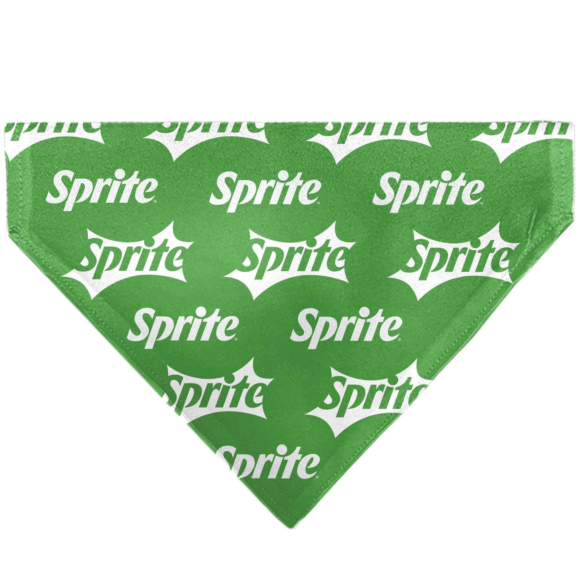 Buckle-Down Sprite Logo Repeat Green/White Over-the-Collar Dog Bandana