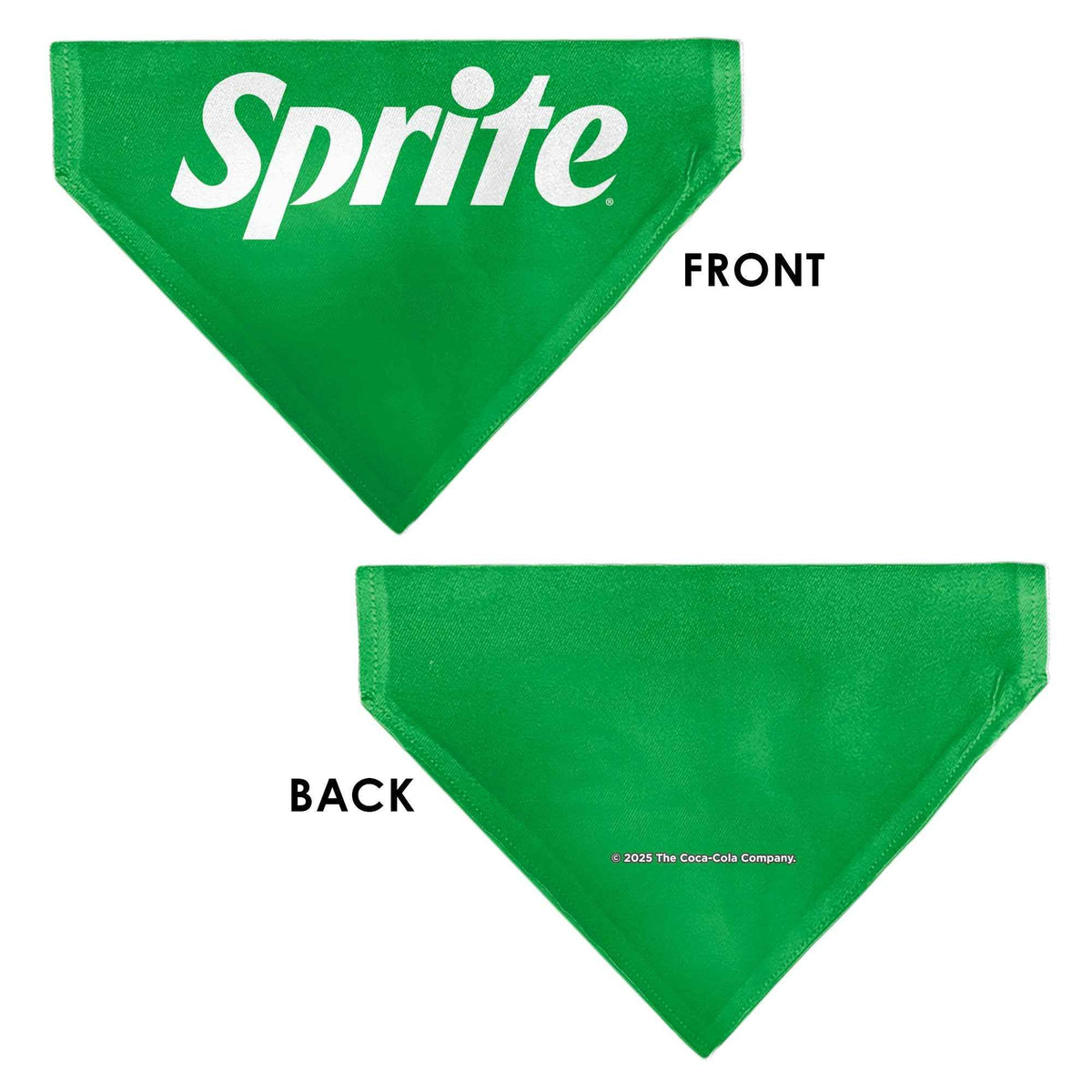 Pet Bandana - SPRITE Text Logo Green/White