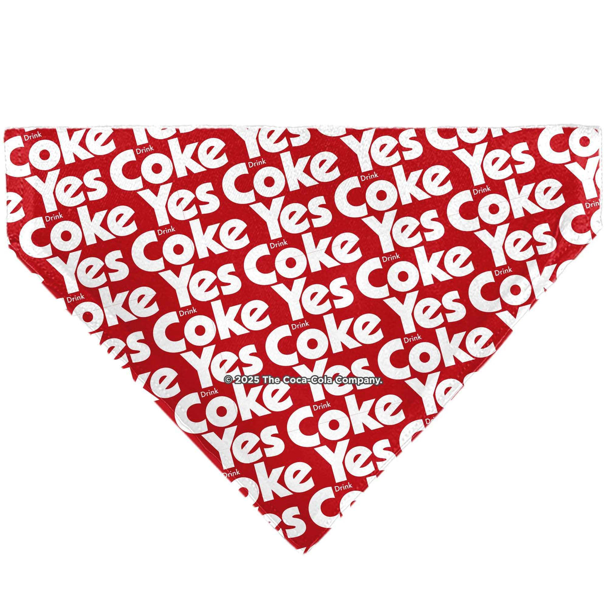 Pet Bandana - Coca-Cola YES COKE YES Text Collage Red/White