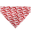 Pet Bandana - Coca-Cola YES COKE YES Text Collage Red/White